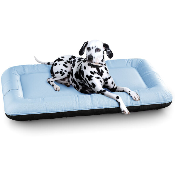 Knuffelwuff Lucky Color Edition, Panier pour chien pour lintérieur et lextérieur en nylon, résistant à leau XL 100 x 73cm bleu