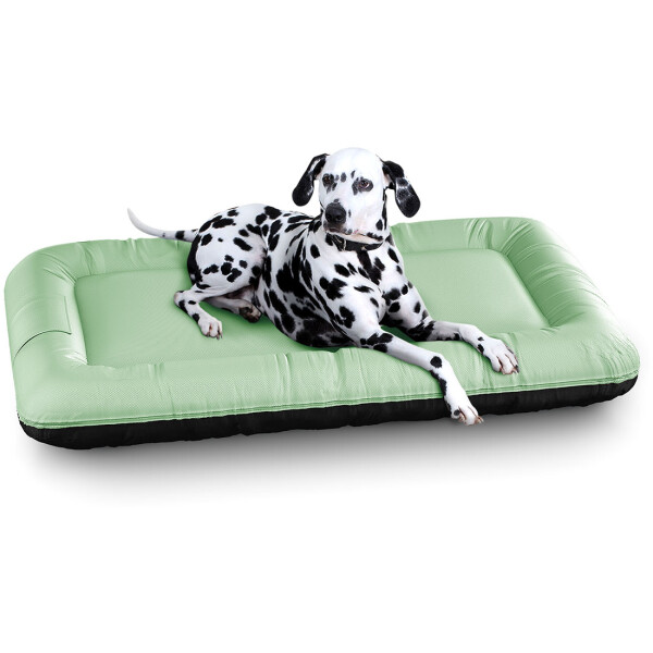 Knuffelwuff Lucky Color Edition, Panier pour chien pour lintérieur et lextérieur en nylon, résistant à leau XL 100 x 73cm vert