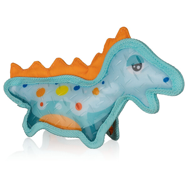 Knuffelwuff Jouet pour chien dinosaure Stegosaurus en caoutchouc et tissu